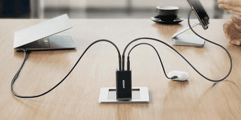 This Anker 3-port wall charger is just $26, and it's perfect for fast-charging devices 4 this anker 3-port wall charger is just