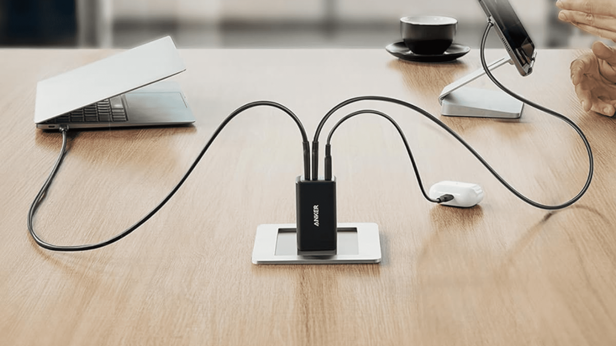 this anker 3-port wall charger is just
