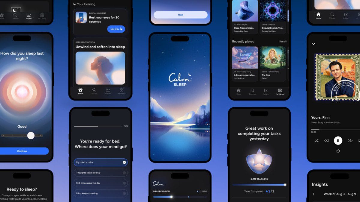 calm launches standalone ios app for sleep