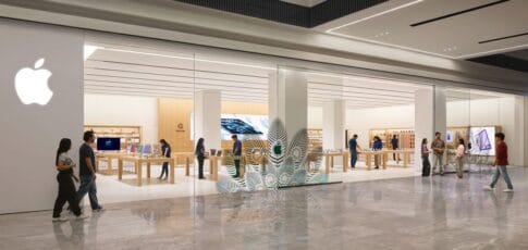 latest apple store has a new way