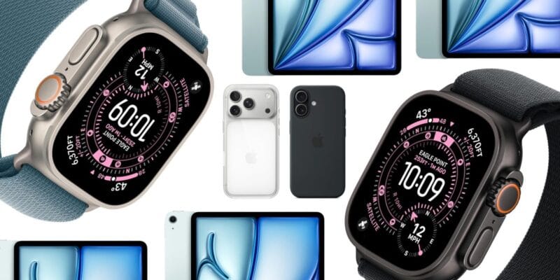 Deals: Apple Watch Ultra 3 $65 off, Ultra 2 $150 off, M3 iPad Air $150 off, Apple clear iPhone 17/Pro cases, more 19 deals apple watch ultra 3 65 off