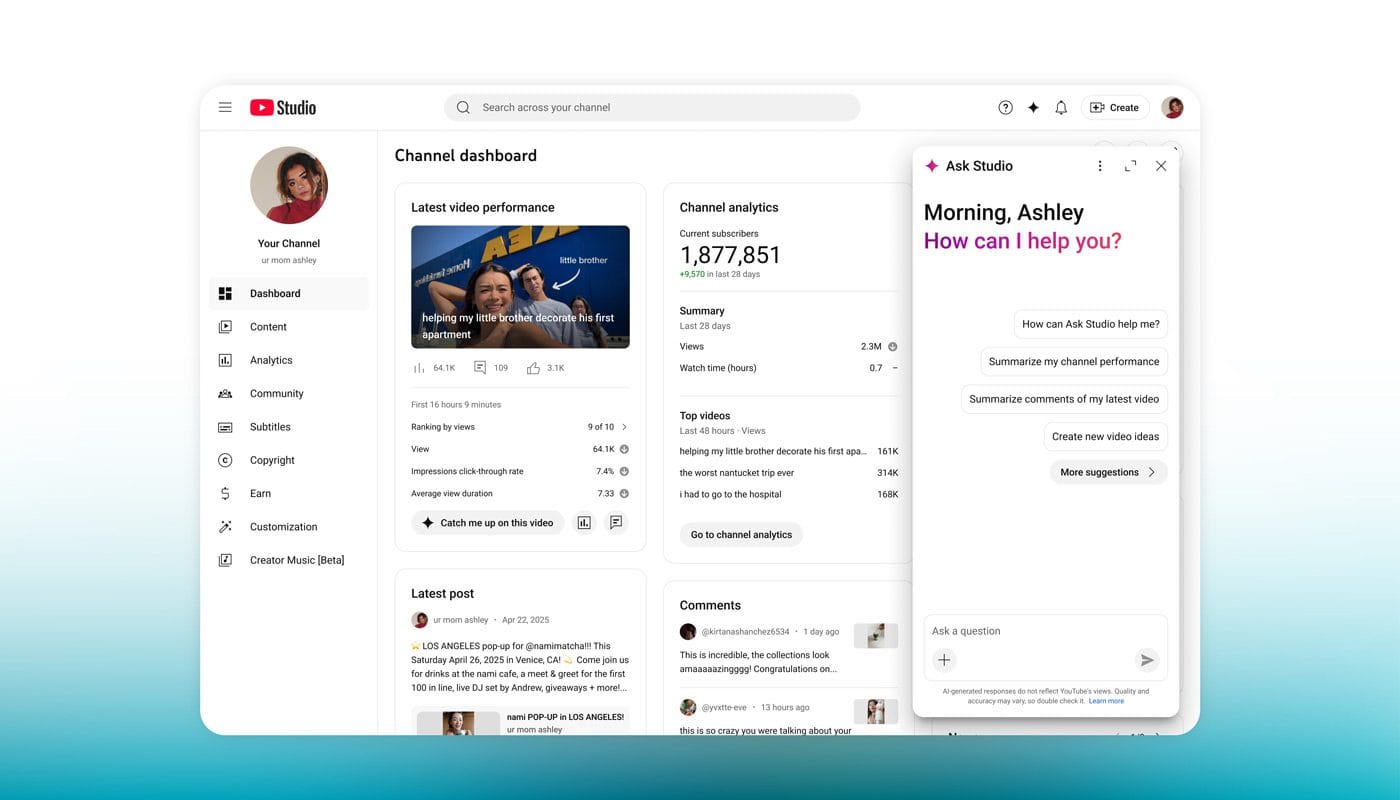 new youtube ai tools help creators give