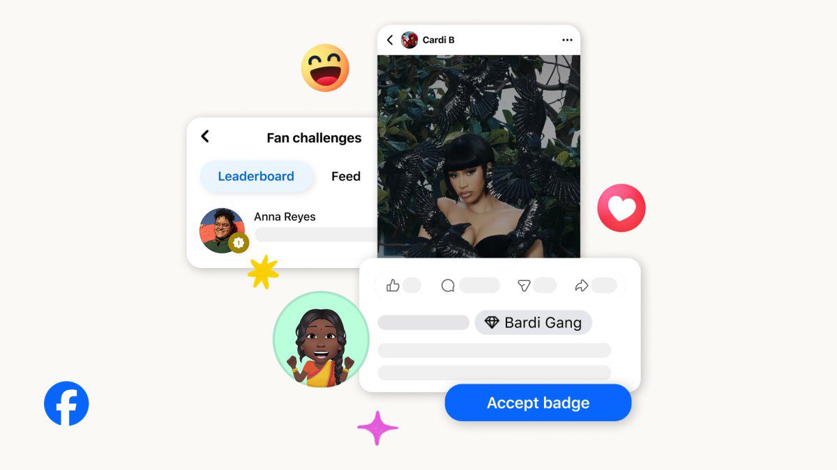 facebook adds fan challenges custom badges for
