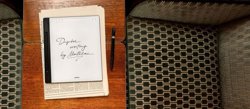 montblanc is getting into the digital notepad