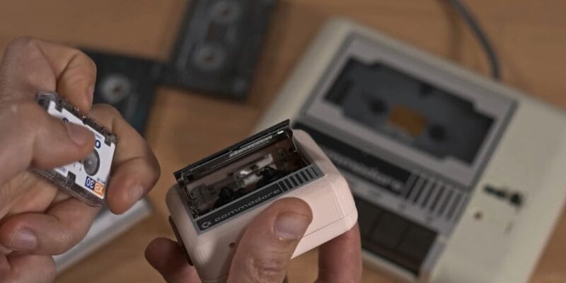 Remaking a Commodore 64 Datasette from 1982 using 1993 microcassette tech — TechTuber touts 1MB per tape, a 5x improvement over the original 12 remaking a commodore 64 datasette from 1982