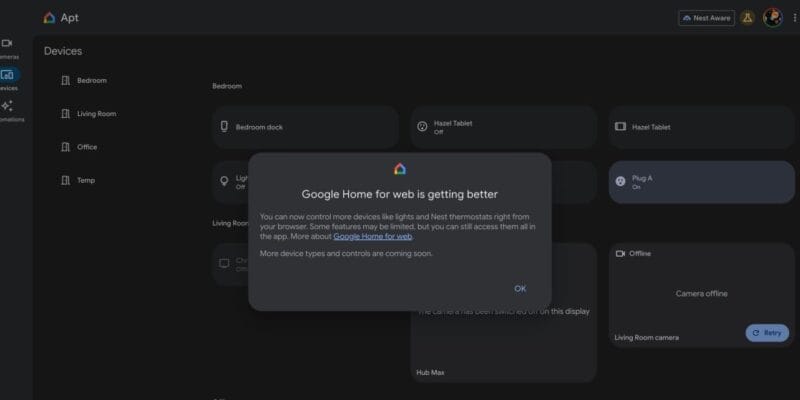 Google Home web app can now control lights, thermostats, and more devices 5 google home web app can now control