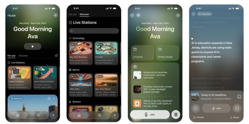 Former NotebookLM devs’ new app, Huxe, taps audio to help you with news and research 1 former notebooklm devs new app huxe taps