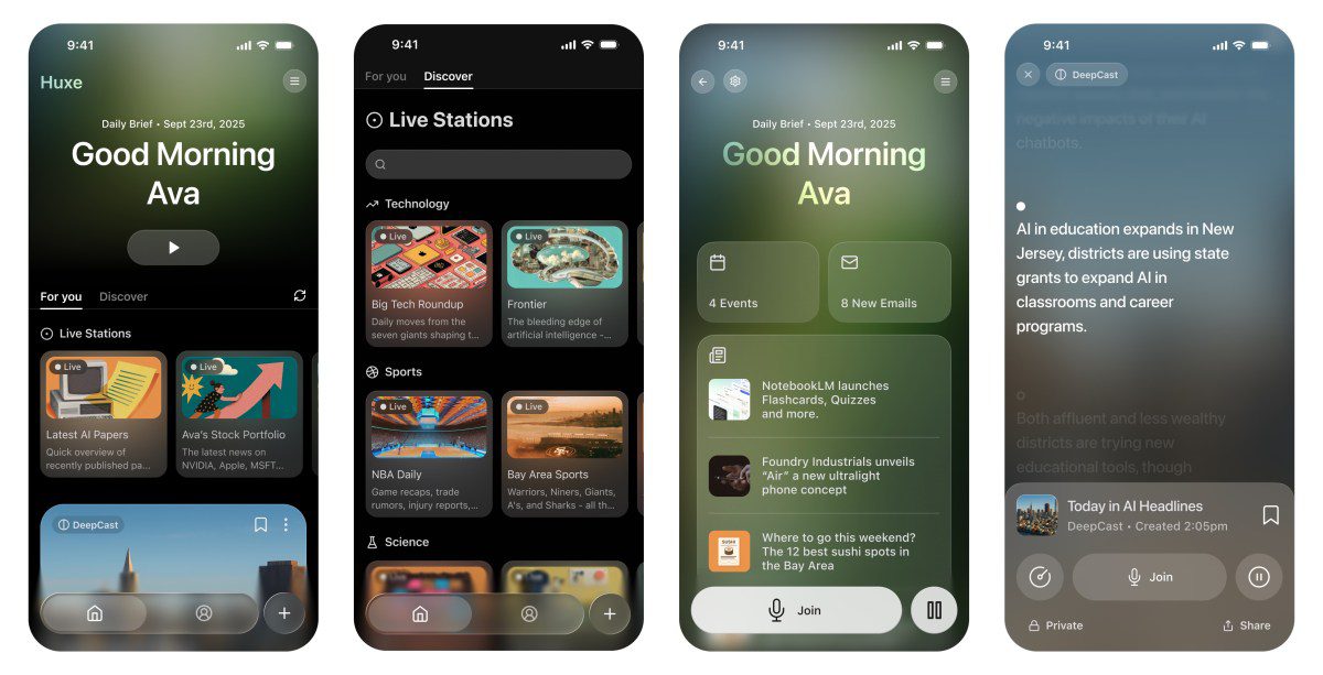 former notebooklm devs new app huxe taps