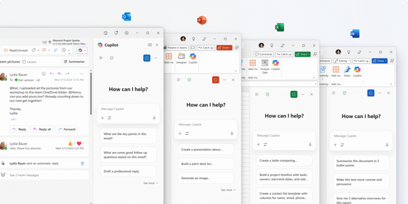 Microsoft’s Office apps now have free Copilot Chat features 5 microsoft s office apps now have free