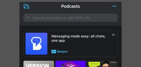pocket casts is showing ads to people