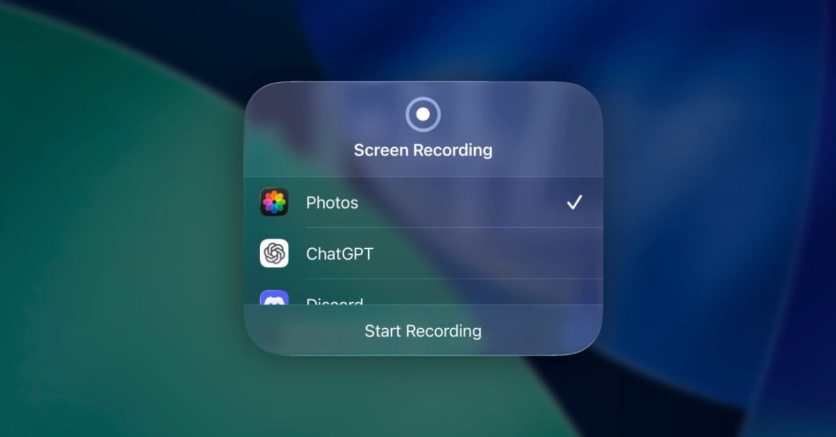 ios 26 introduces higher quality screen recordings