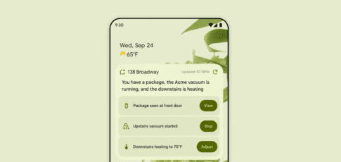 first look at the google home app