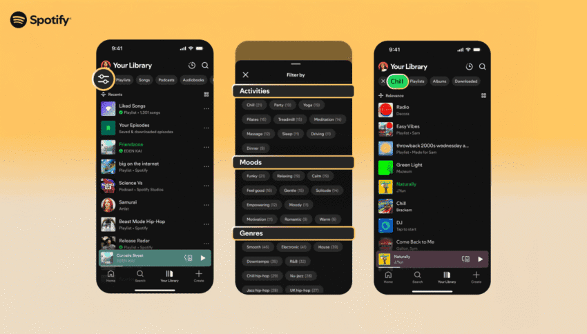 spotify s new smart filters let you