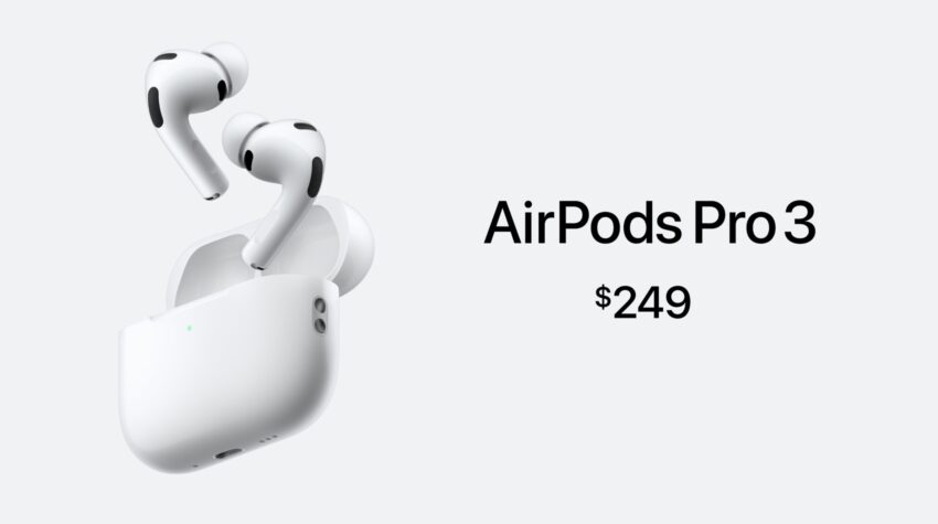 apple announces airpods pro 3 with world