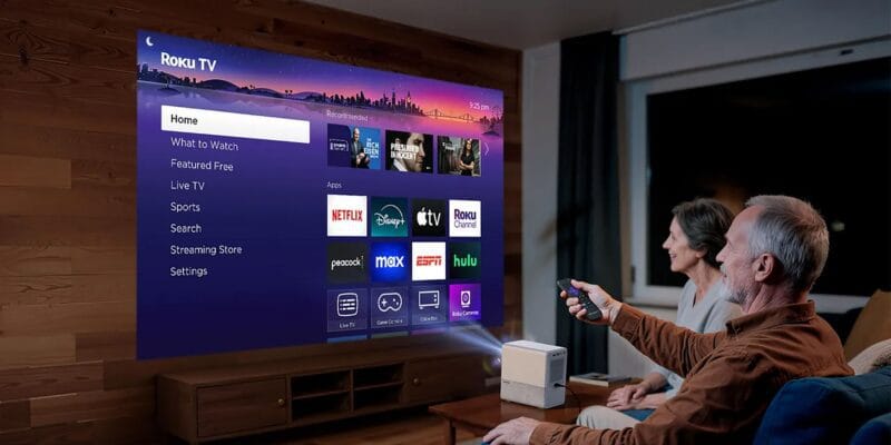 roku s first smart projector is less
