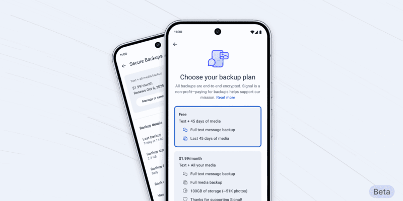 Signal’s first paid feature adds encrypted media and message backups 4 signal s first paid feature adds encrypted