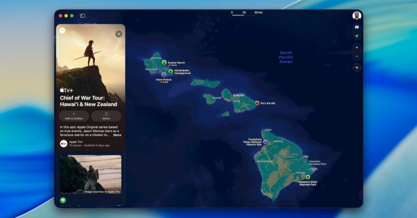 apple maps gets a chief of war
