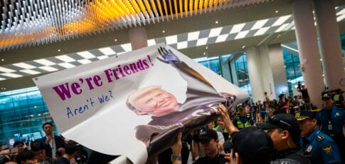 an ice raid at an ev factory