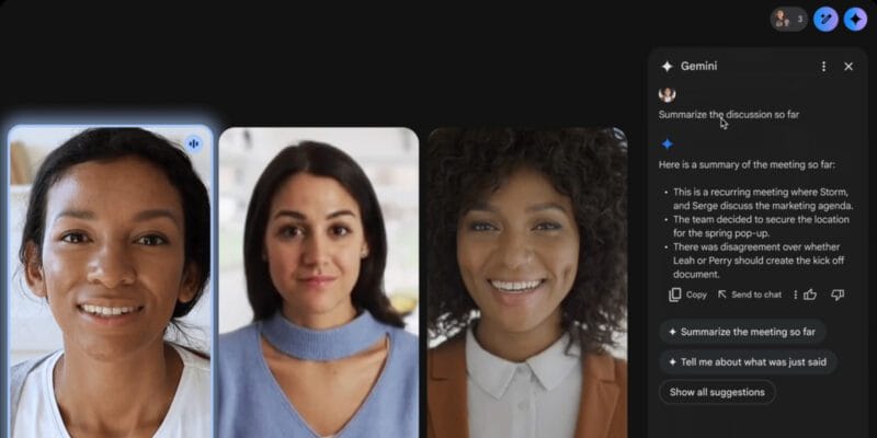 ‘Ask Gemini’ AI will tell you what you missed during a Google Meet call 3 ask gemini ai will tell you what