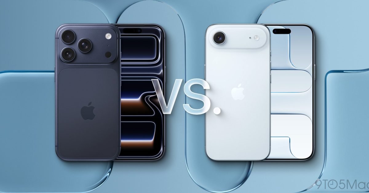 iphone 17 pro vs iphone air here