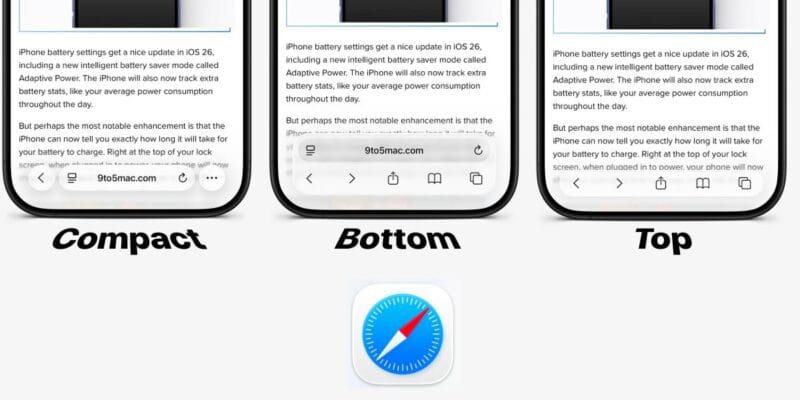 iOS 26: How to change Safari toolbar design on iPhone 11 ios 26 how to change safari toolbar