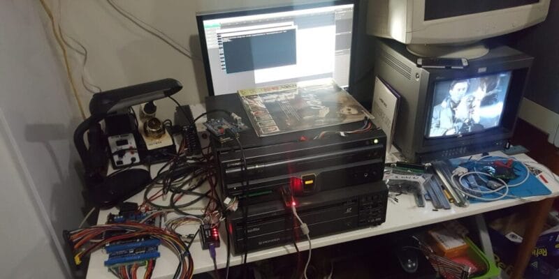 this ultra-rare 90s laserdisc game console can