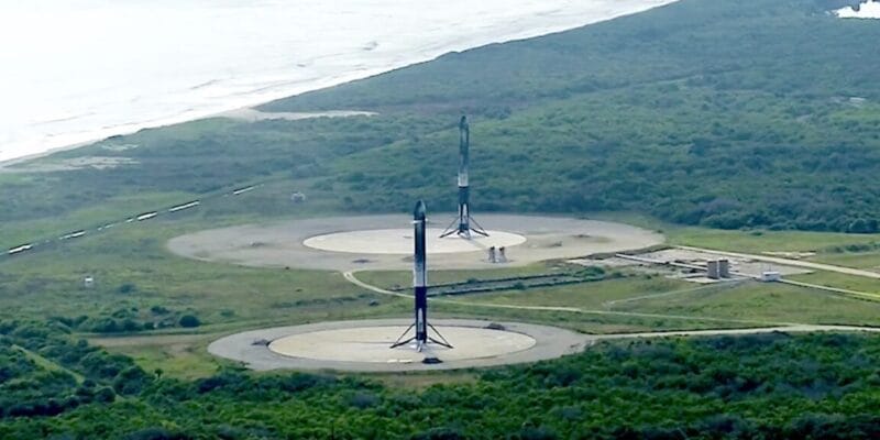 Lull in Falcon Heavy missions opens window for SpaceX to build new landing pads 15 lull in falcon heavy missions opens window
