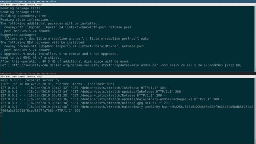 mitm attack in apt linux package manager