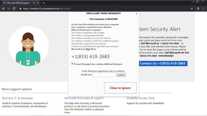 fake ebay ad in google search results
