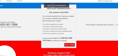 google search results redirect to a tech