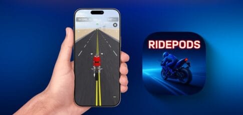 new iphone game ridepods uses clever airpods