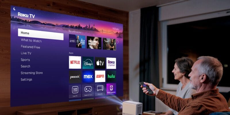 This is the first Roku TV smart projector 1 this is the first roku tv smart