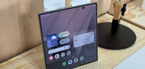 samsung s tri-folding phone flexes serious productivity