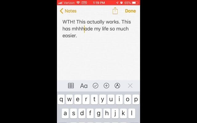 moving the text cursor in ios by