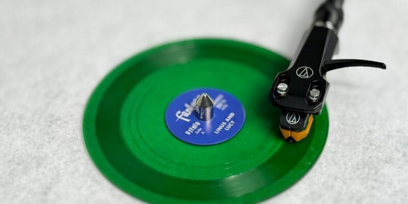 Tiny Vinyl is a new pocketable record format for the Spotify age 9 tiny vinyl is a new pocketable record