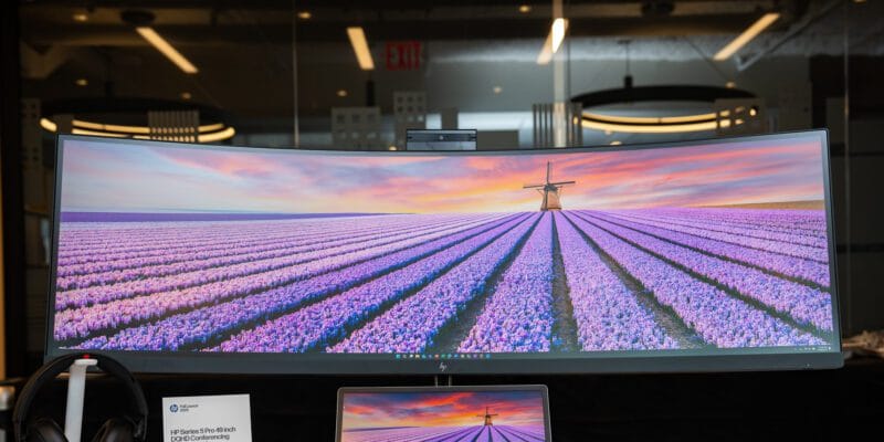HP’s new 49-inch curved ultrawide monitor has a pop-up webcam 7 hp s new 49-inch curved ultrawide monitor