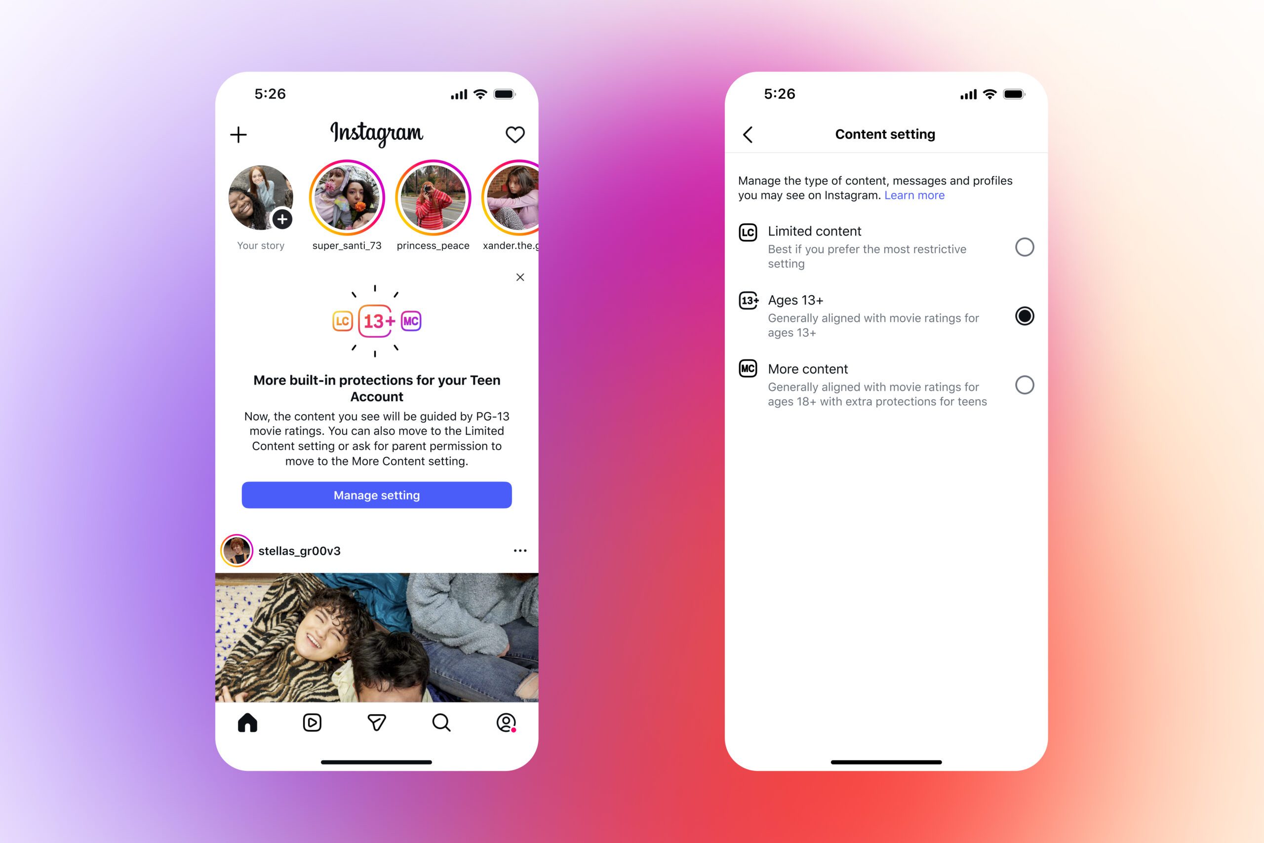 instagram is making all teen accounts pg-13