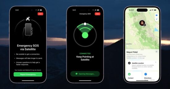 apple launching emergency sos via satellite feature