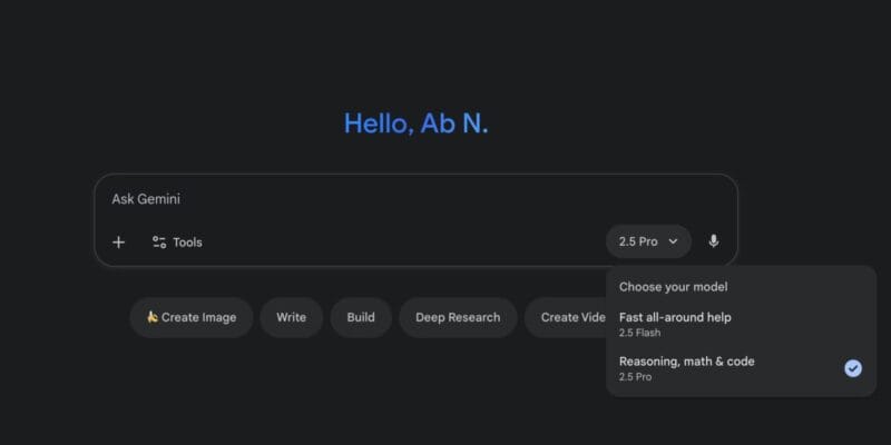 Gemini redesign moves model switcher into the prompt bar 2 gemini redesign moves model switcher into the