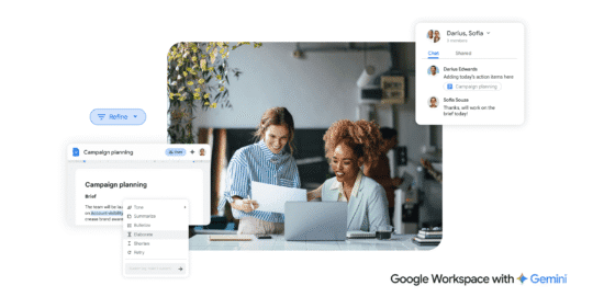 google pitches workspace tools for when not