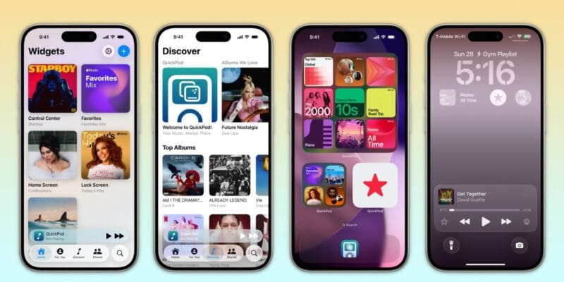 Indie App Spotlight: ‘QuickPod’ offers useful widgets for an integrated music experience 10 indie app spotlight quickpod offers useful widgets