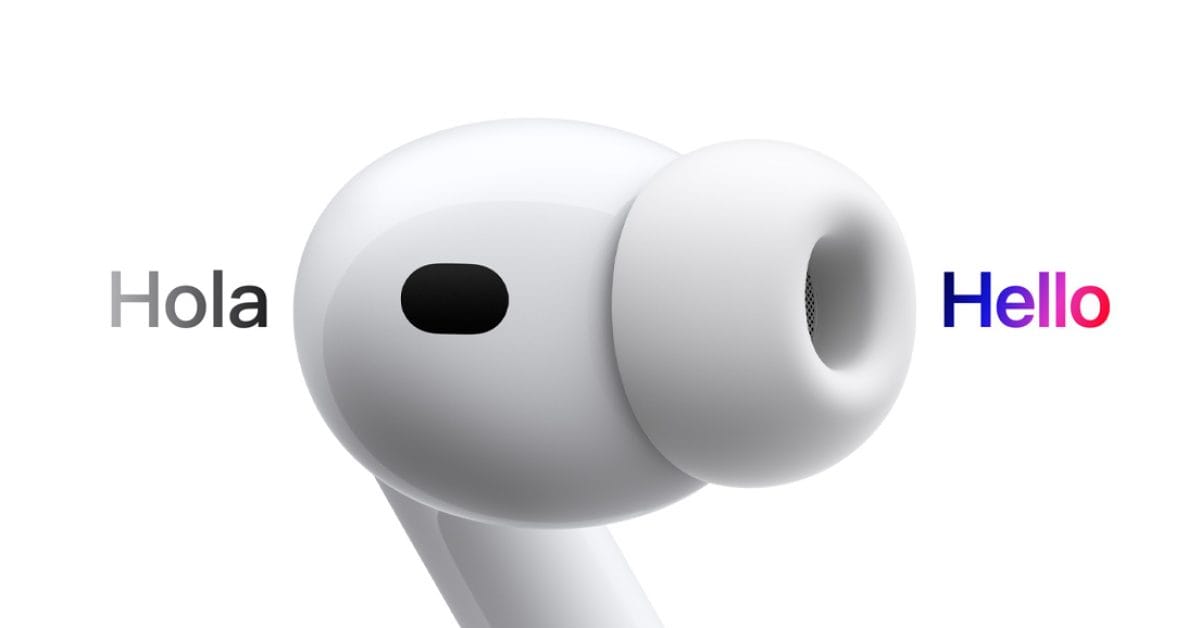 the new airpods live translation feature also