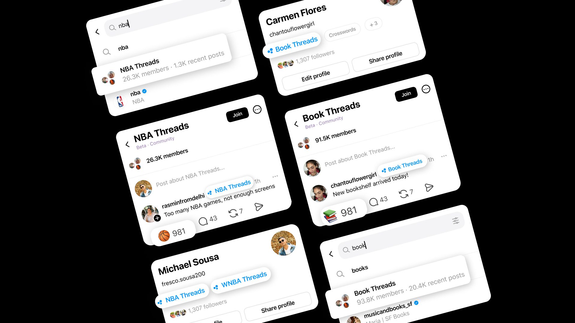 threads adds communities to put your interests