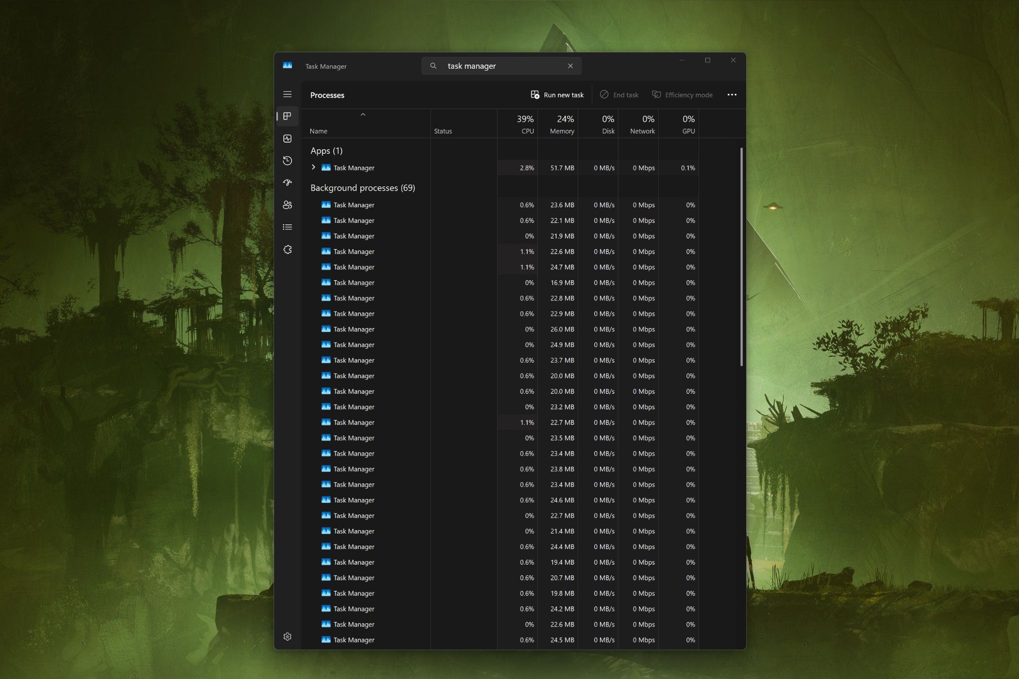 a bizarre windows 11 bug duplicates task