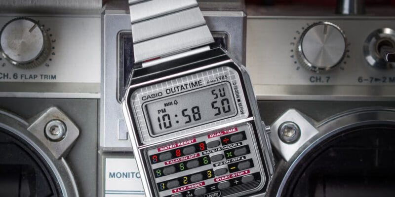 Casio goes back to the ‘80s for its Back to the Future calculator watch 5 casio goes back to the 80s for