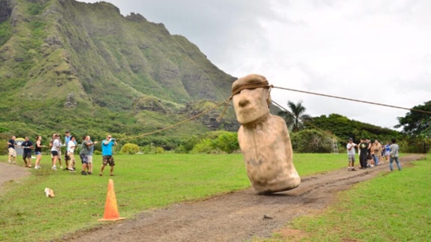 how easter island s giant statues walked