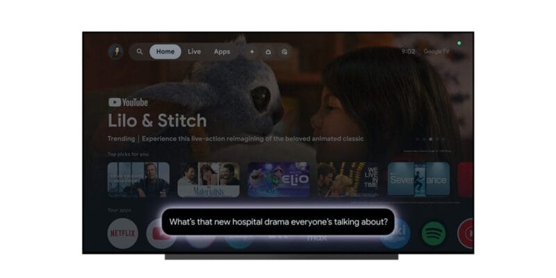 gemini shows up early on google tv
