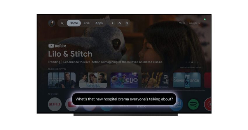 gemini shows up early on google tv
