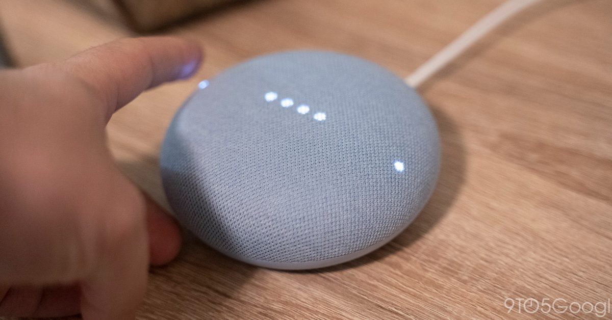 nest mini and audio lights switching to