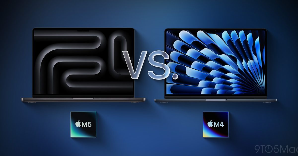 m5 macbook pro vs m4 macbook air